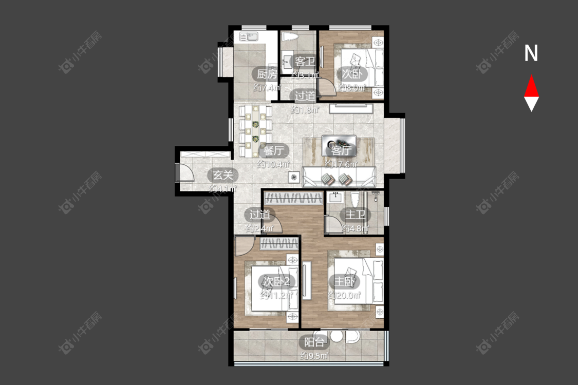 星河国际九区房源户型图 常州星河国际九区在售二手房源户型图_小牛看房