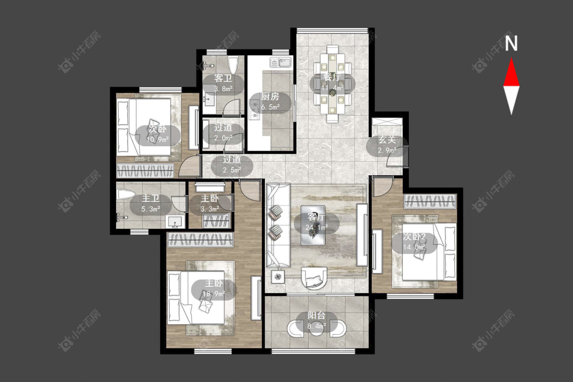 常州绿地峰云汇在售二手房源户型图_小牛看房
