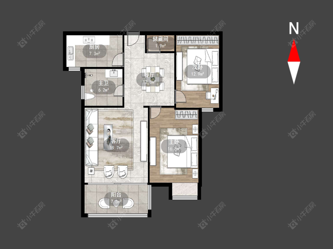 嘉顺花园房源户型图 常州嘉顺花园在售二手房源户型图_小牛看房