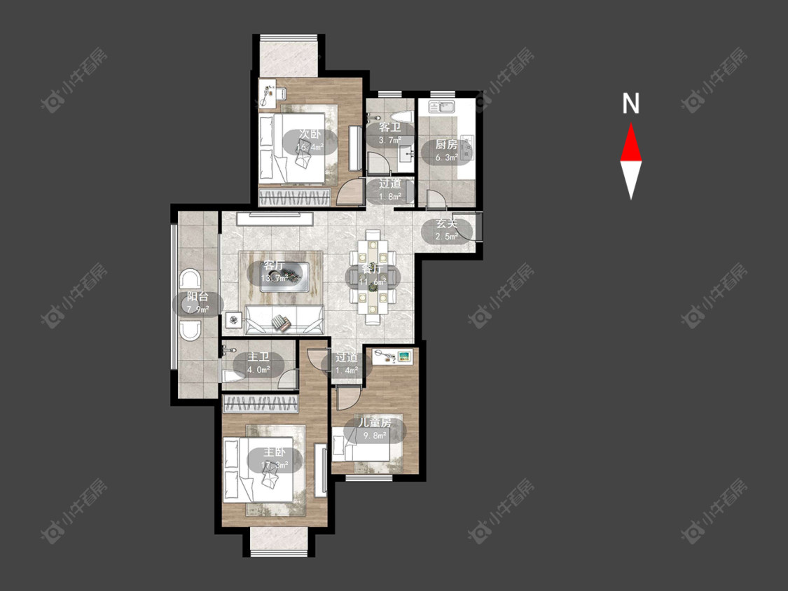 常州绿都万和城七区在售二手房源户型图_小牛看房