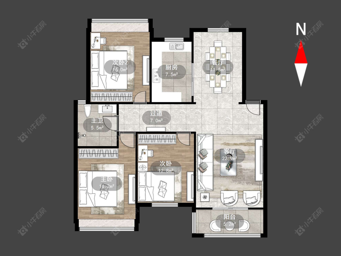 百馨北北苑房源户型图 常州百馨北北苑在售二手房源户型图_小牛看房