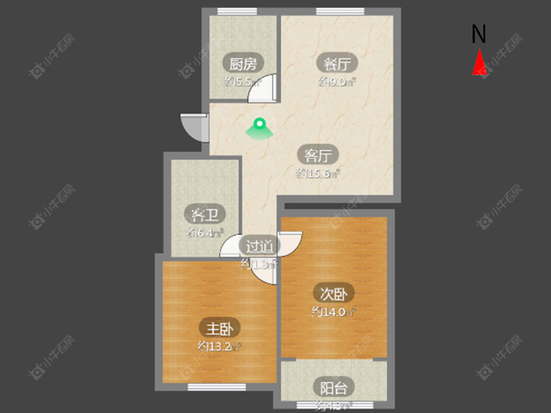 常州藻江花园一期在售二手房源户型图_小牛看房