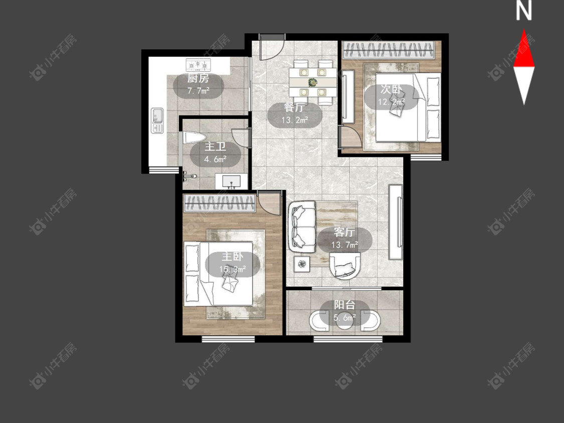 常州紫韵香庭一期在售二手房源户型图_小牛看房