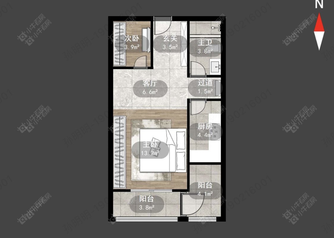 常州京城豪苑北区2室2厅1卫出租_小牛看房