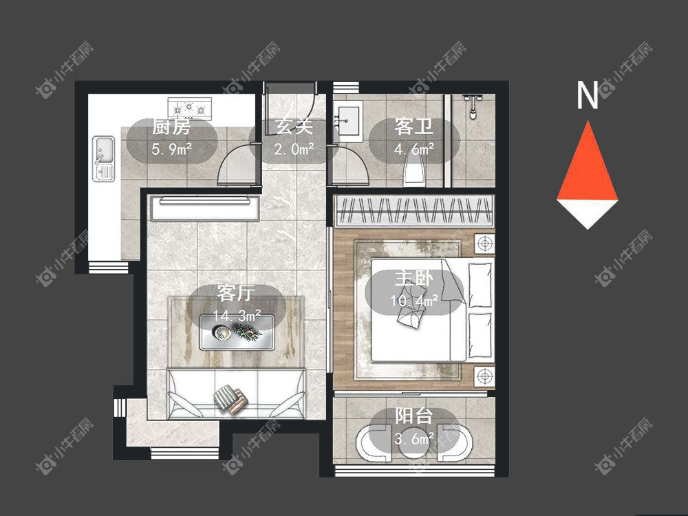 华府家园房源户型图 常州华府家园在租房源户型图_小牛看房