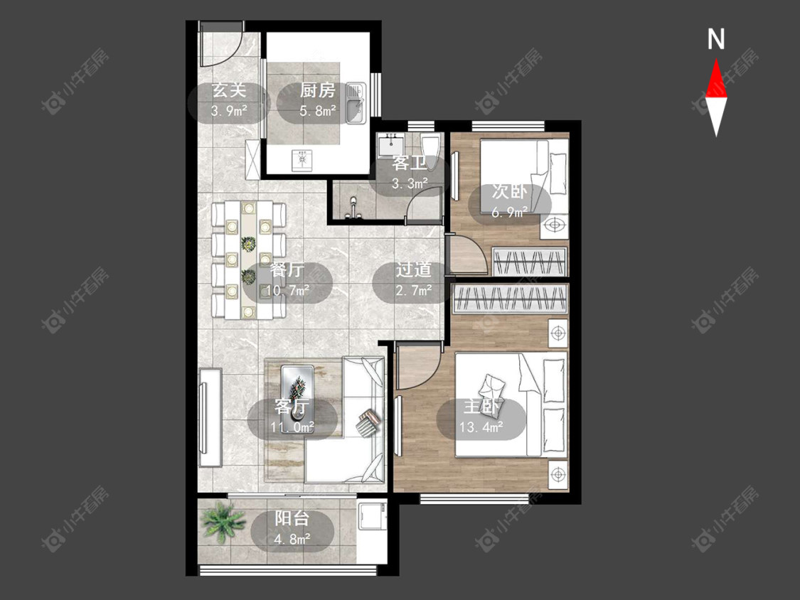 常州大明丰泰苑在售二手房源户型图_小牛看房