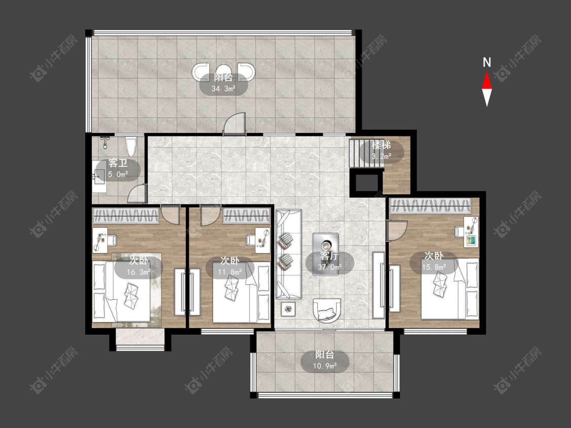 常州城市花园(金坛)在售二手房源户型图_小牛看房