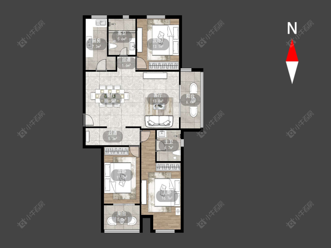 常州新城御景湾在售二手房源户型图_小牛看房