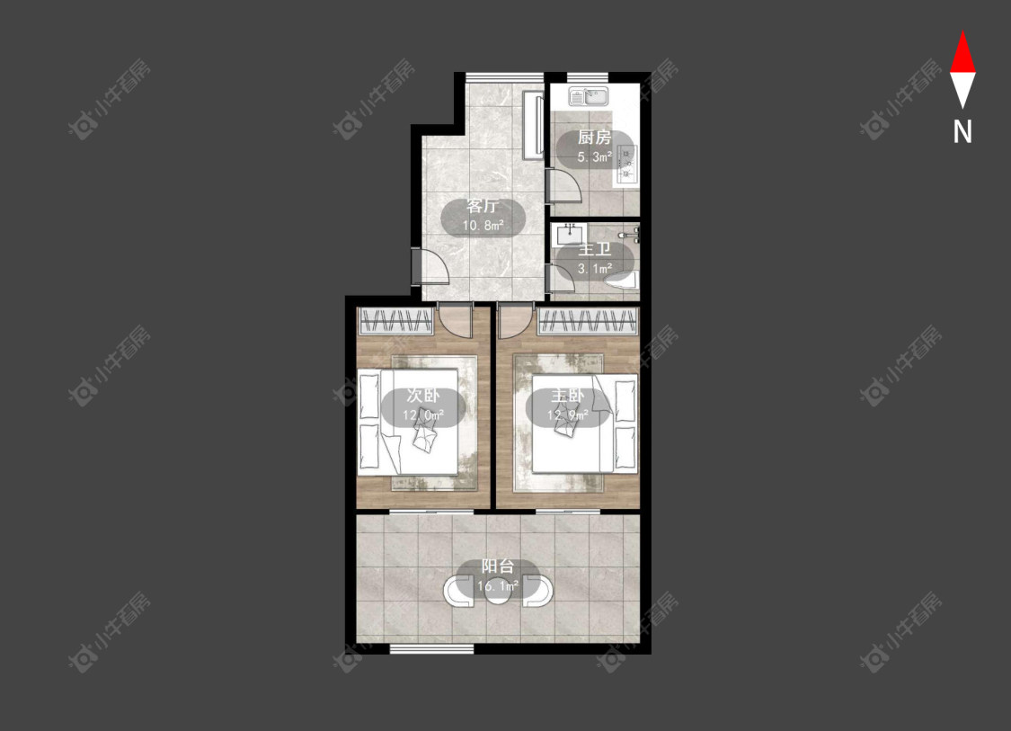 常州工人新村南在售二手房源户型图_小牛看房