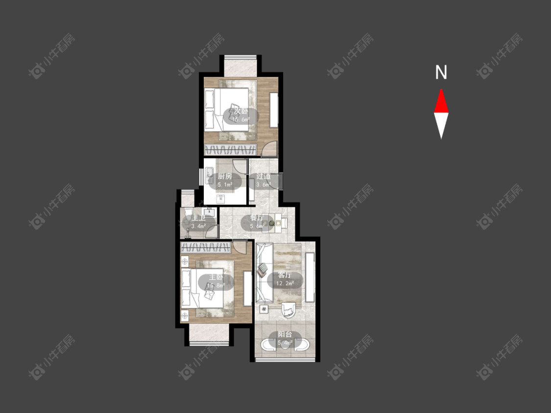 常州祥龙苑在售二手房房源户型图_小牛看房