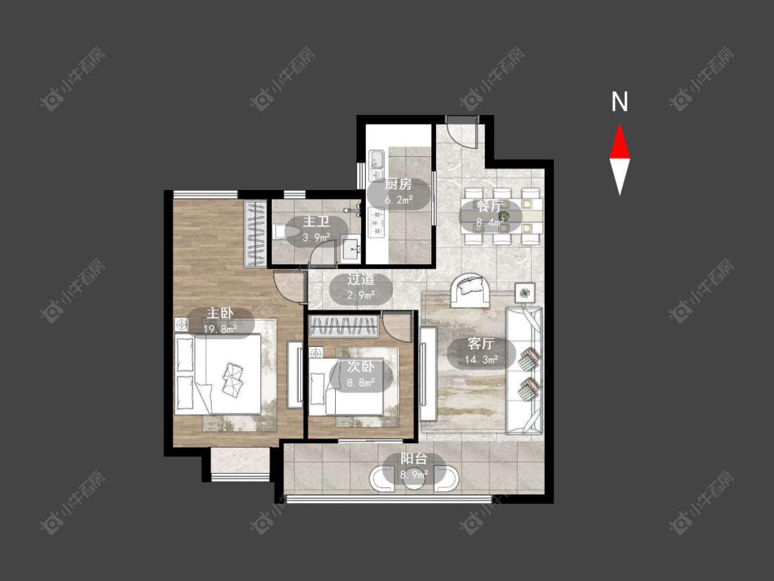秀江南水岸名苑房源户型图 常州秀江南水岸名苑在售二手房源户型图_小牛看房