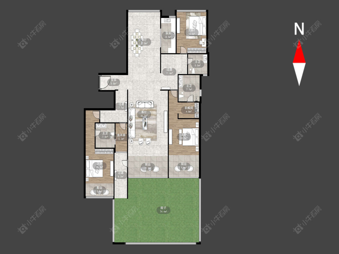 常州雅居乐星河湾在售二手房源户型图_小牛看房