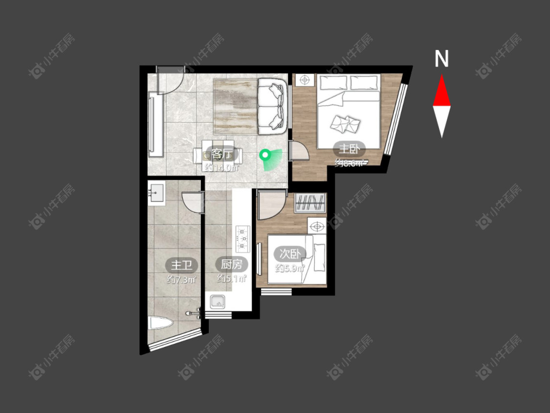 常州新天地商业广场在售二手房源户型图_小牛看房