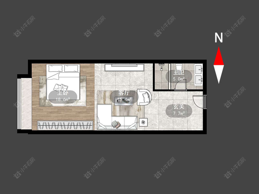 常州爱琴海公寓在售二手房源户型图_小牛看房