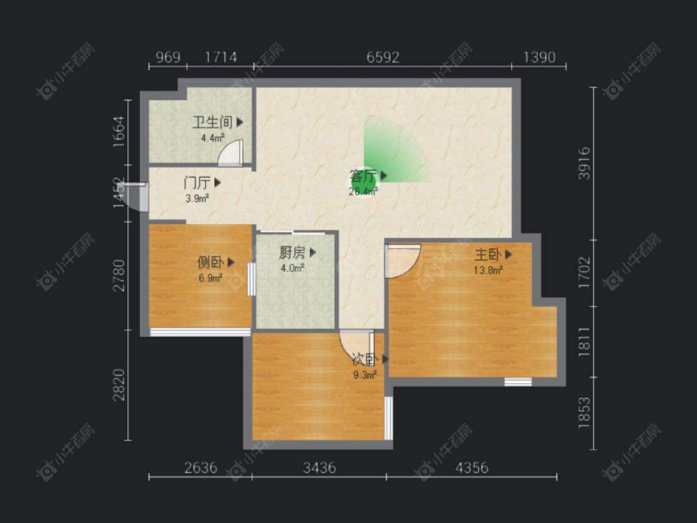 常州香树湾福园在售二手房源户型图_小牛看房