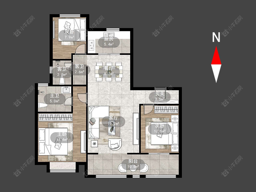 常州新城公馆荣域在售二手房源户型图_小牛看房