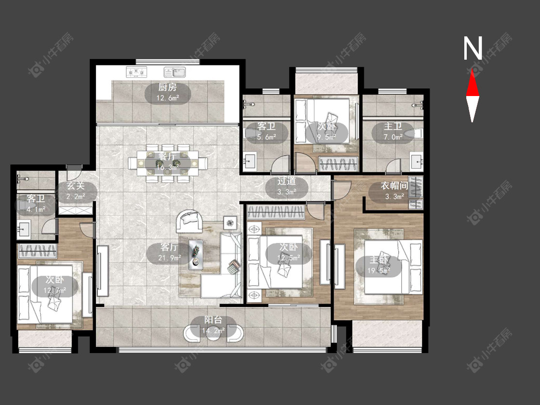 常州保利龙湖景玥府在售二手房源户型图_小牛看房