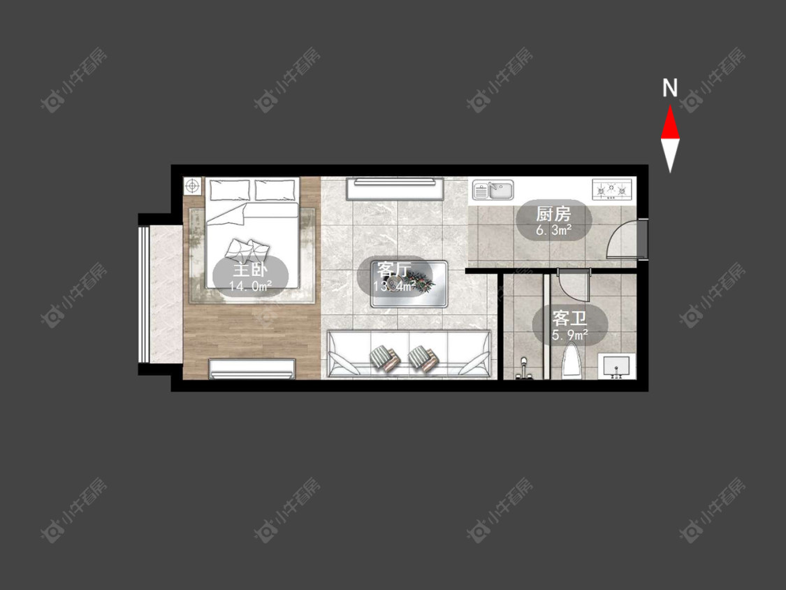 常州新城国际公寓在售二手房源_小牛看房