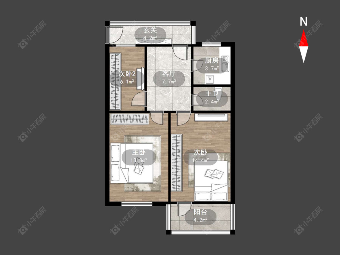 常州清潭新村在售二手房源户型图_小牛看房