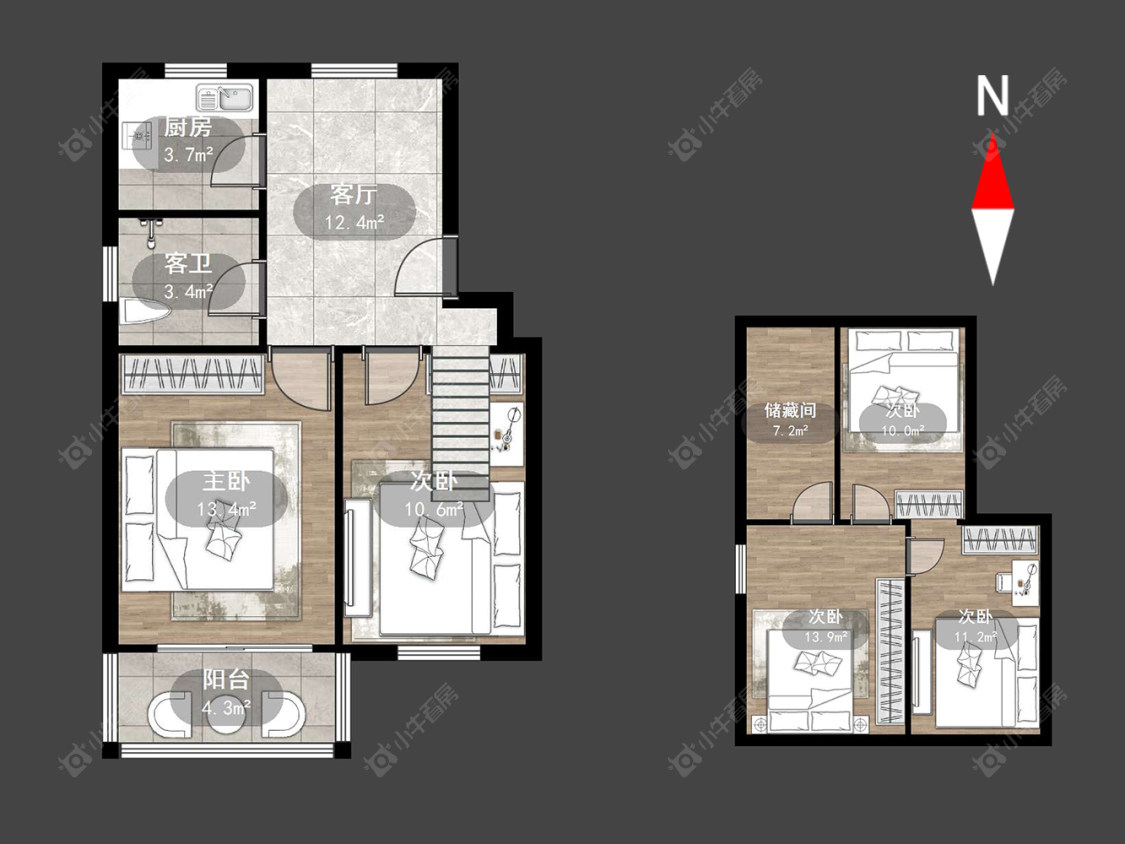 常州航仪宿舍在售二手房源户型图_小牛看房