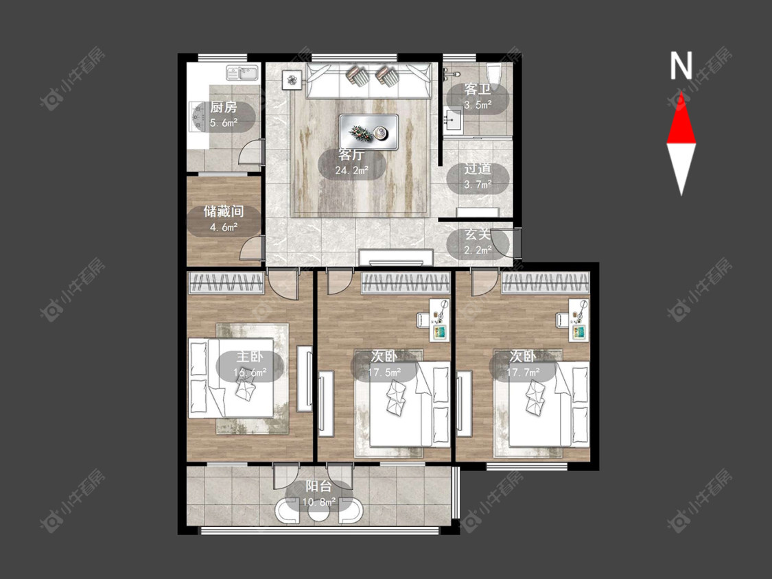 常州故园里在售二手房源户型图_小牛看房