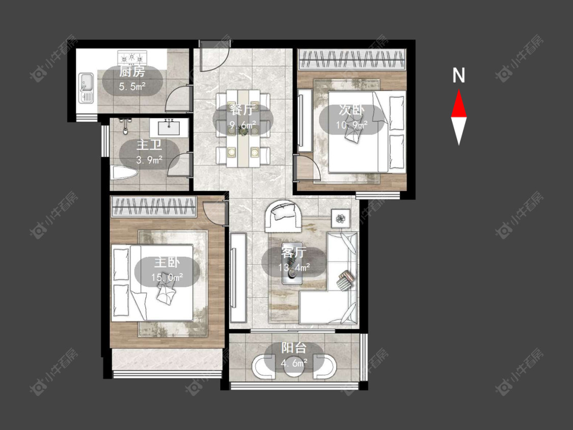 滨江明珠城东区房源户型图 常州滨江明珠城东区在售二手房源户型图_小牛看房