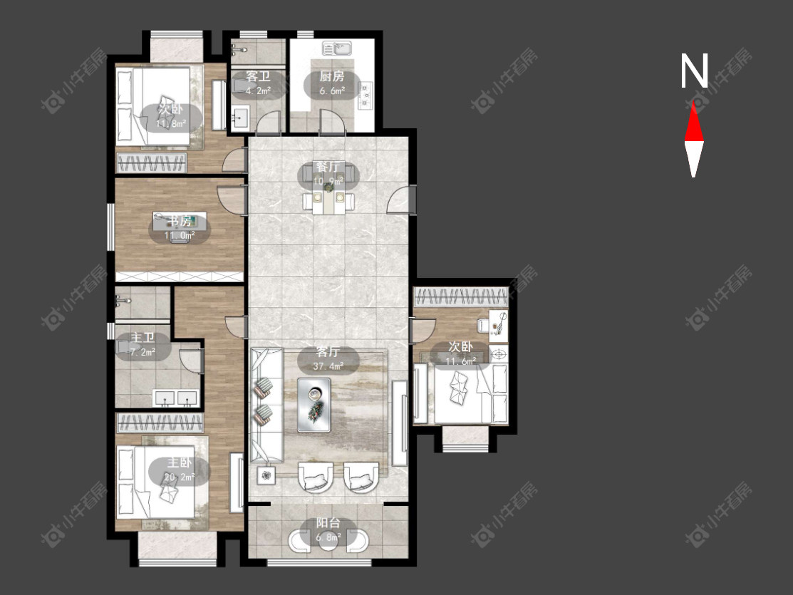 常州华润润府在售二手房源户型图_小牛看房