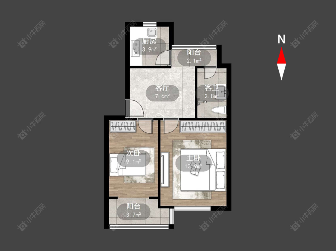 常州红梅东村在售二手房源户型图_小牛看房