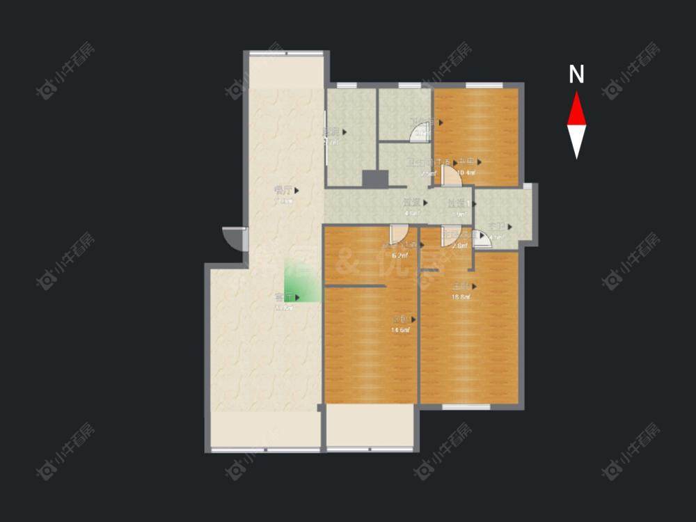 丽景花园房源户型图 常州丽景花园在售二手房源户型图_小牛看房