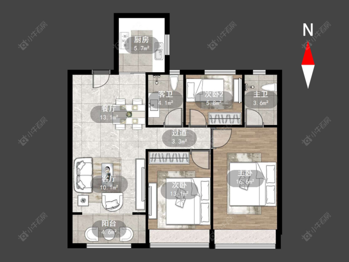 中海龙城花园西区房源户型图 常州中海龙城花园西区在售二手房源户型图_小牛看房
