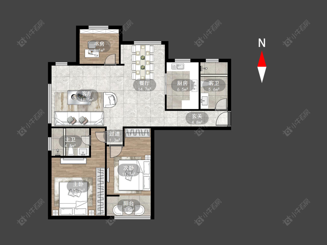 常州天山花园在售二手房源户型图_小牛看房