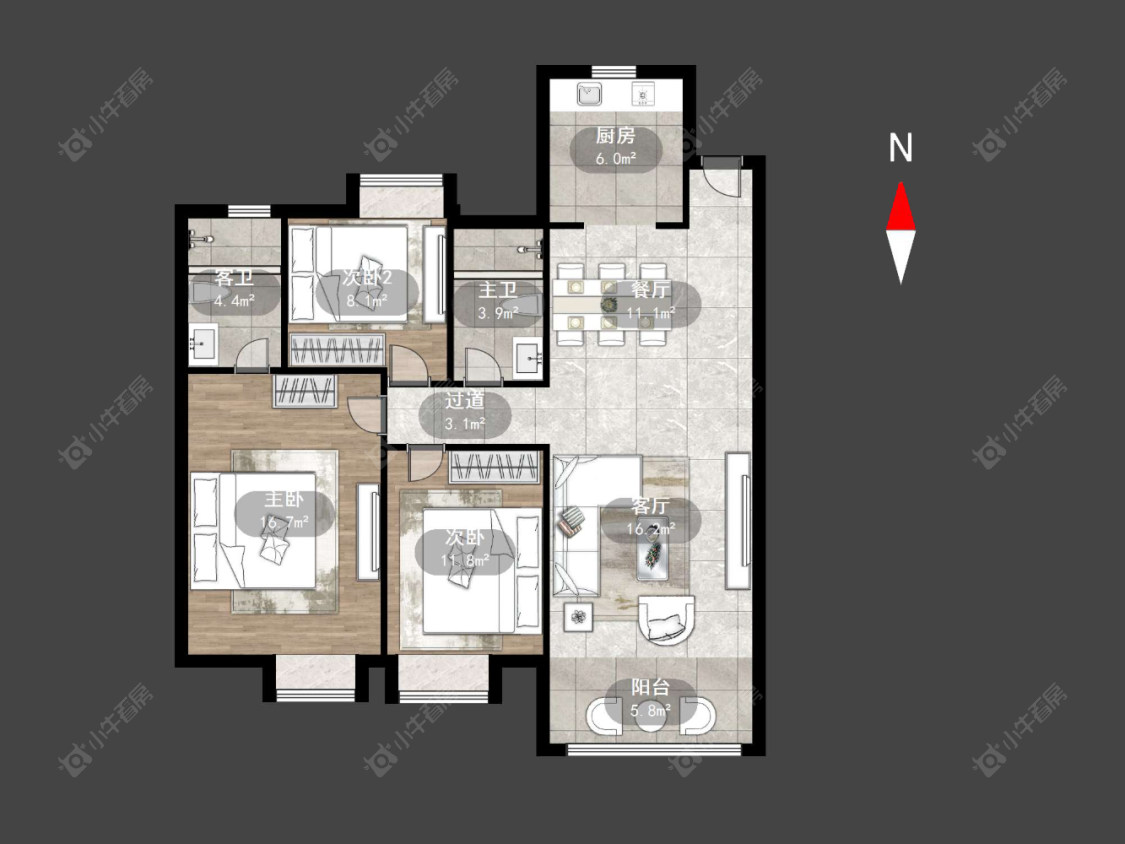 碧桂园华星·世纪学府房源户型图 常州碧桂园华星·世纪学府在售二手房源户型图_小牛看房