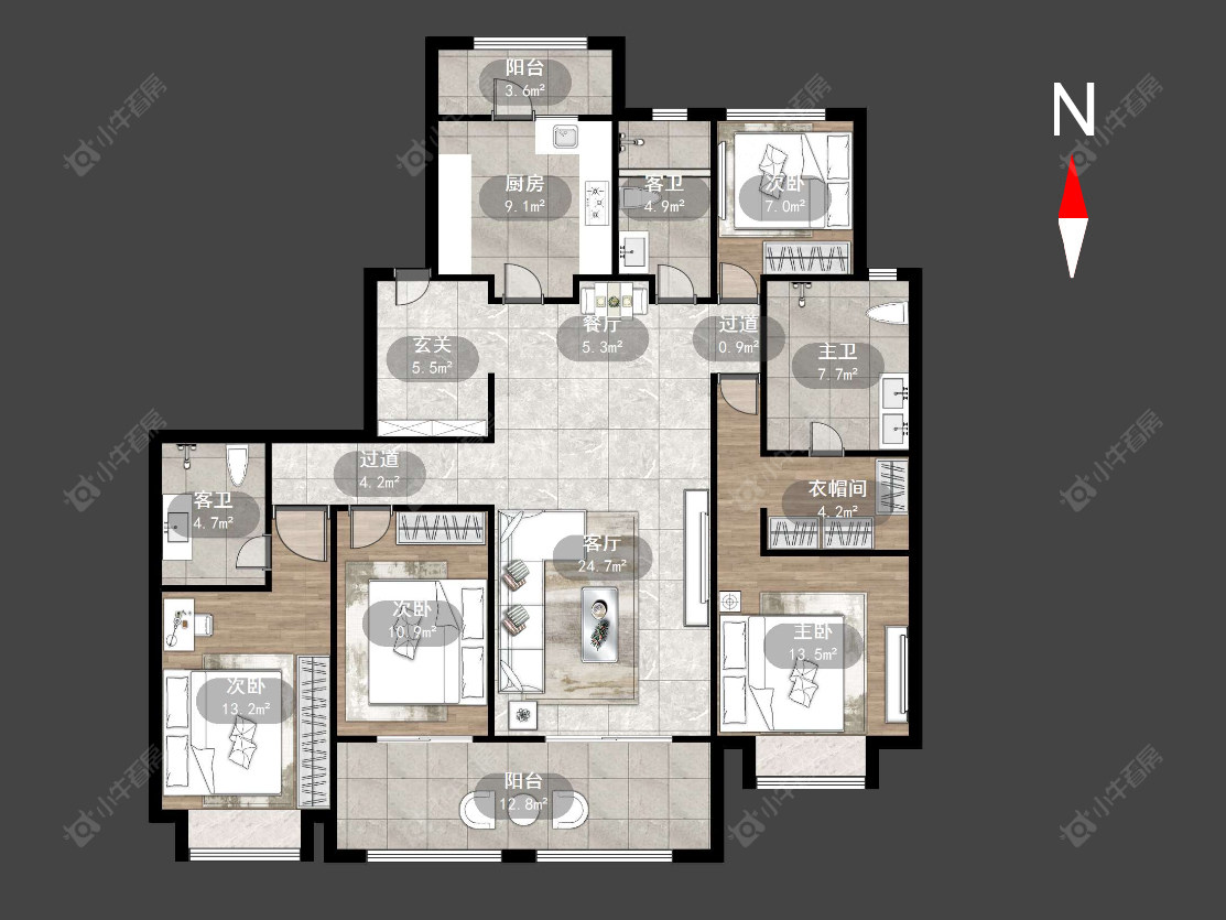 常州泰和之春在售二手房源户型图_小牛看房