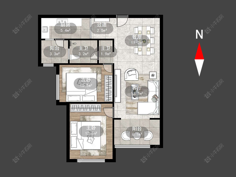 星河国际七区房源户型图 常州星河国际七区在售二手房源户型图_小牛看房