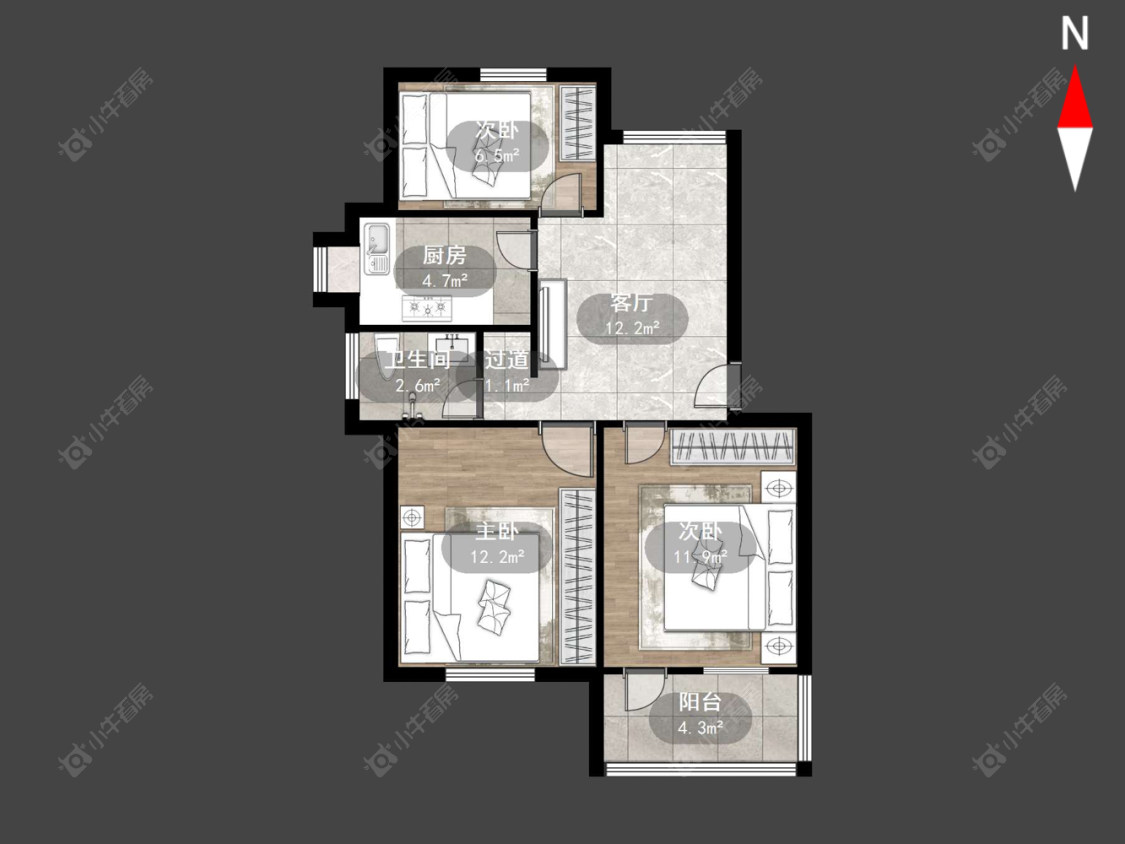 机械新村房源户型图 常州机械新村在售二手房源户型图_小牛看房