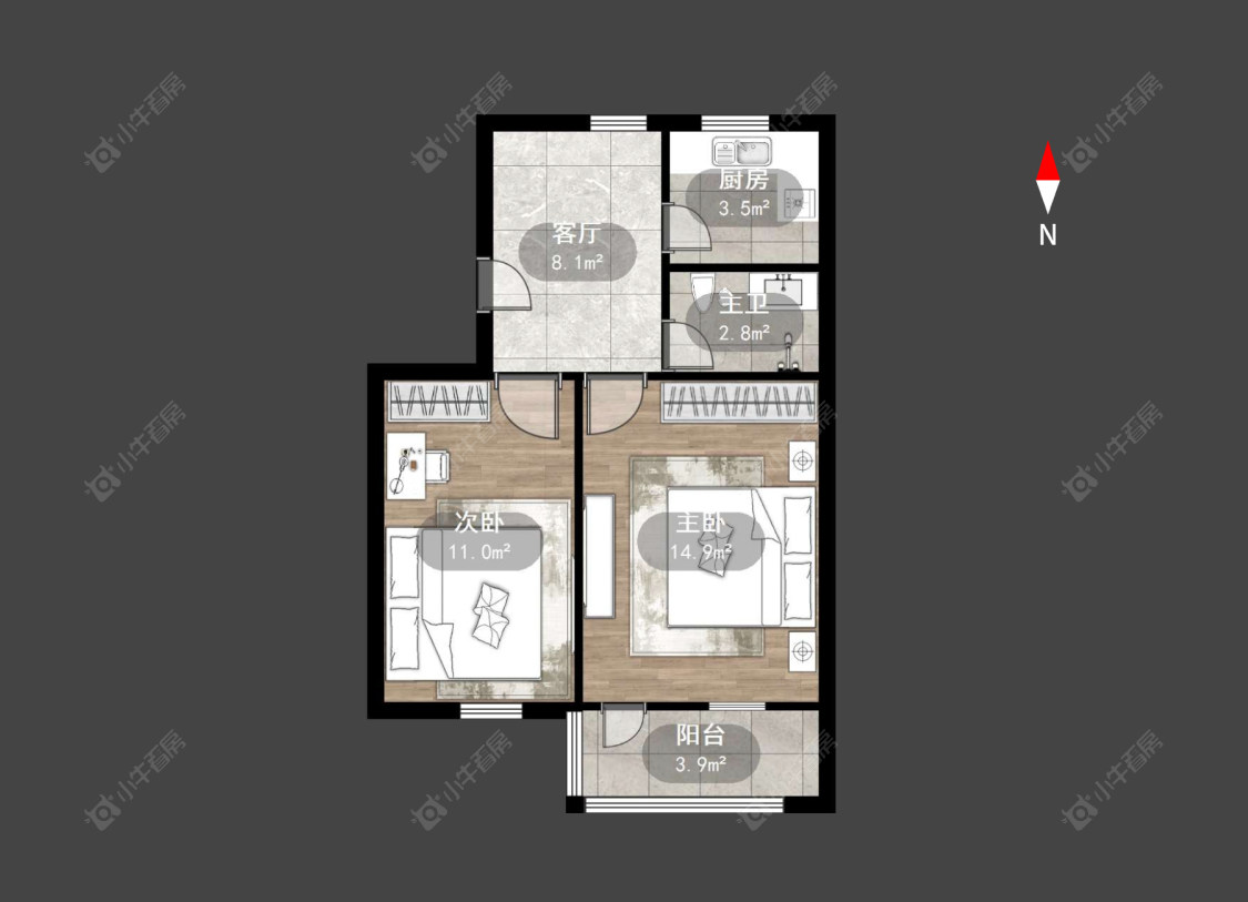 常州劳动新村南区在售二手房房源户型图_小牛看房