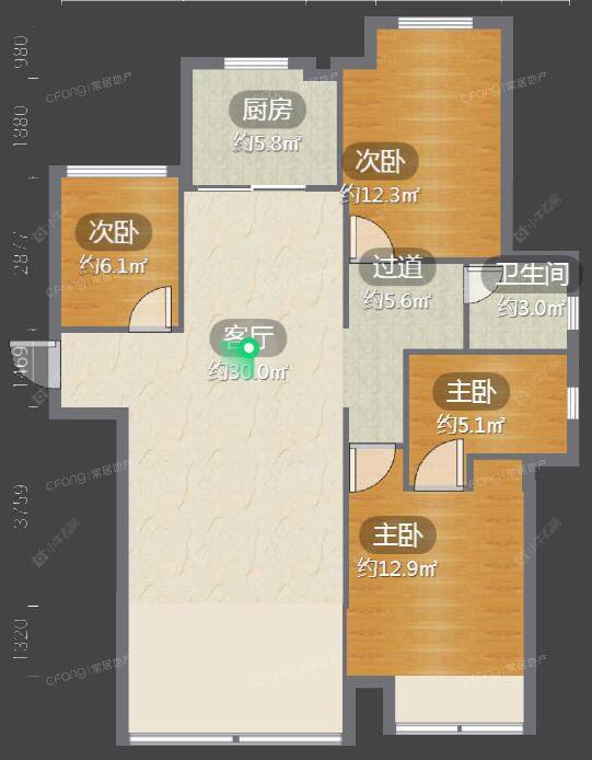 常州新城香溢澜桥一期租房_新城香溢澜桥一期3室2厅房源出租