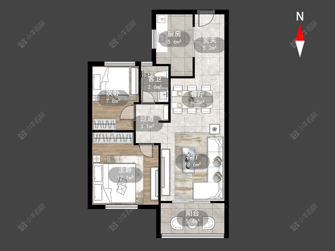 常州东青馨苑在售二手房源户型图_小牛看房