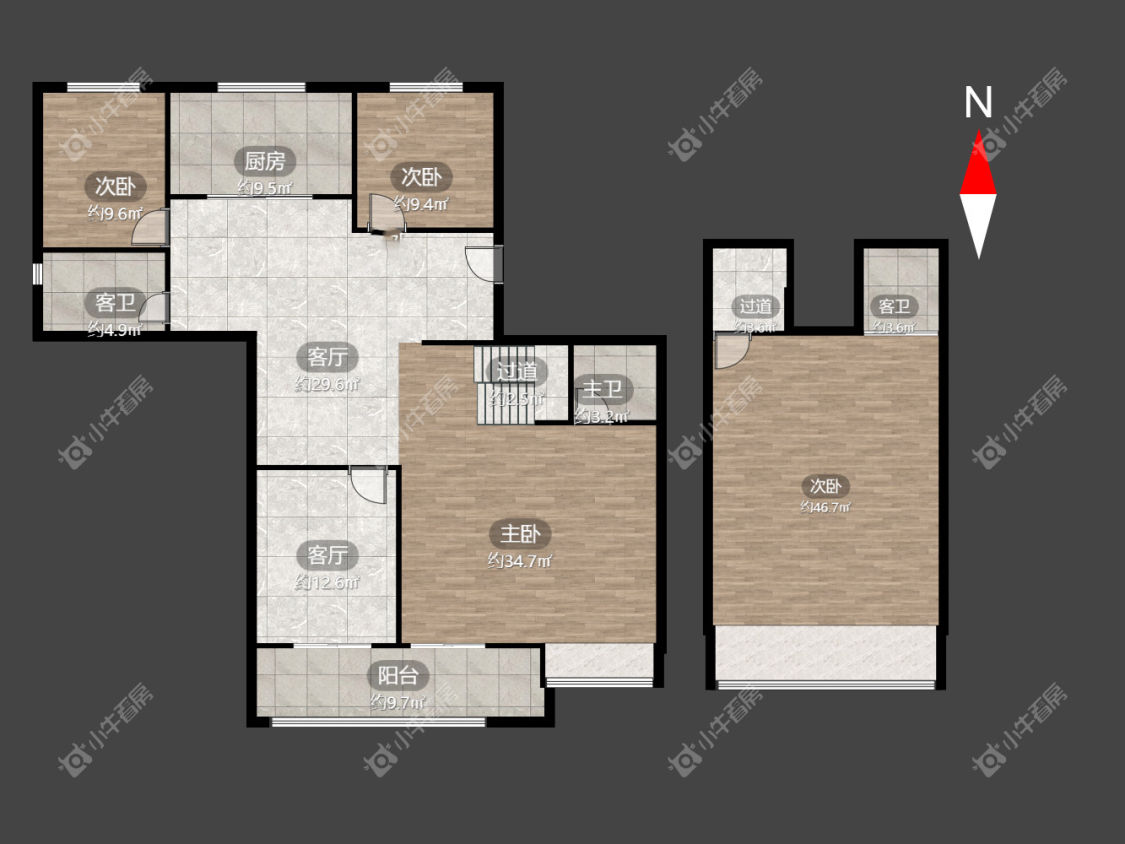 新城璞樾和山房源户型图 常州新城璞樾和山在租房源户型图_小牛看房