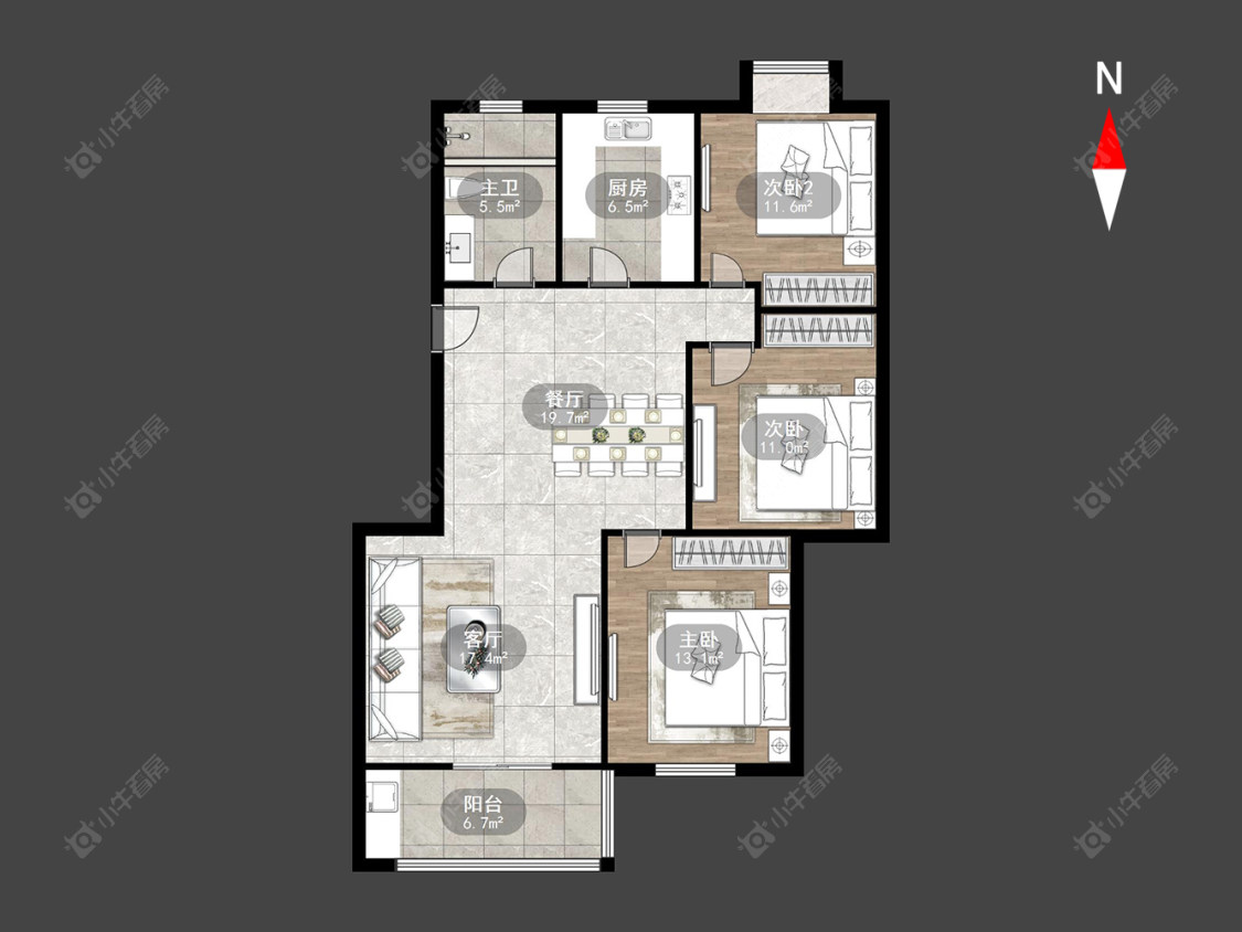 常州怀德苑在售二手房源户型图_小牛看房