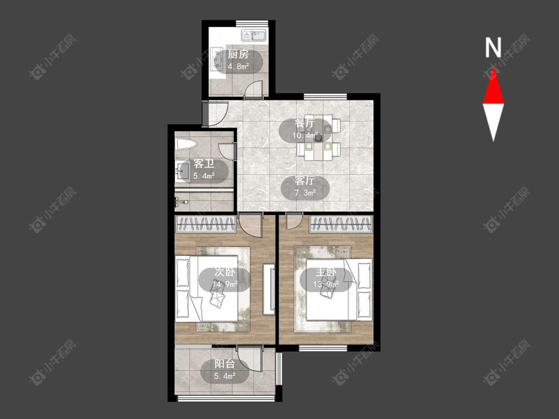 常州河苑路在售二手房源户型图_小牛看房