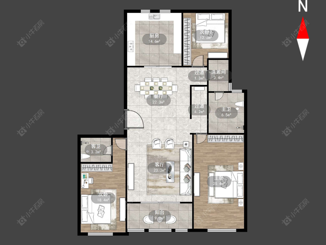 常州御河湾在售二手房源户型图_小牛看房