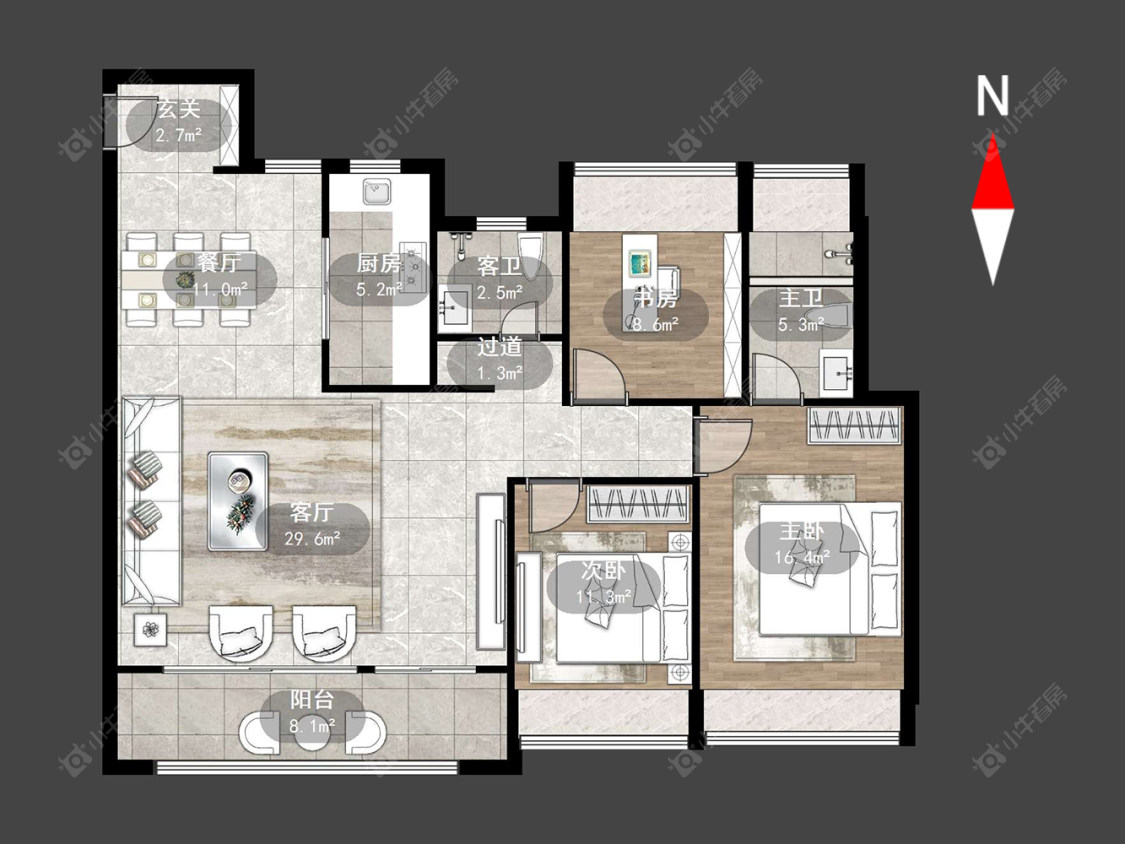 万科四季都会房源户型图 常州万科四季都会在售二手房源户型图_小牛看房