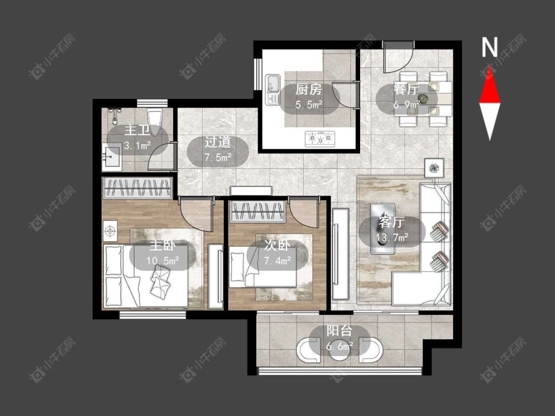 常州观湖名轩在售二手房源户型图_小牛看房