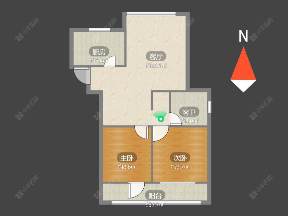 常州玉兰广场一期在售二手房源户型图_小牛看房