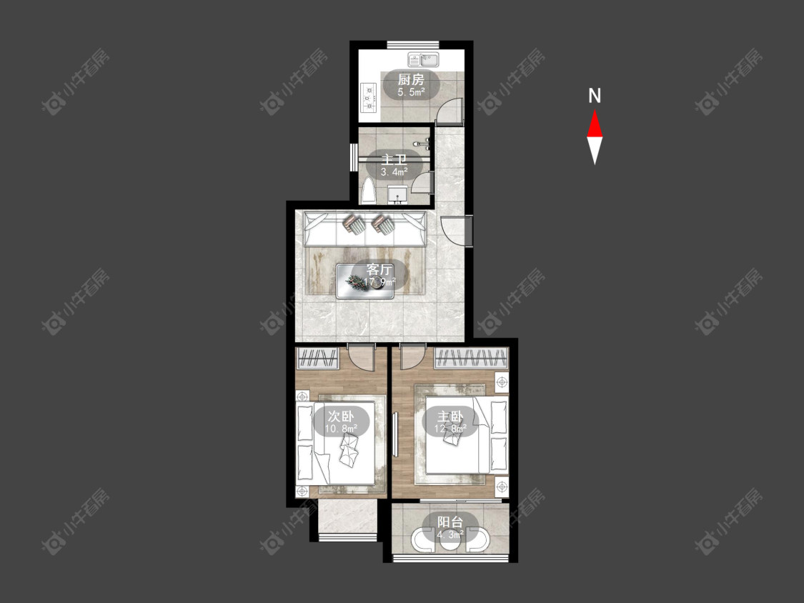 常州金池花园在售二手房源户型图_小牛看房