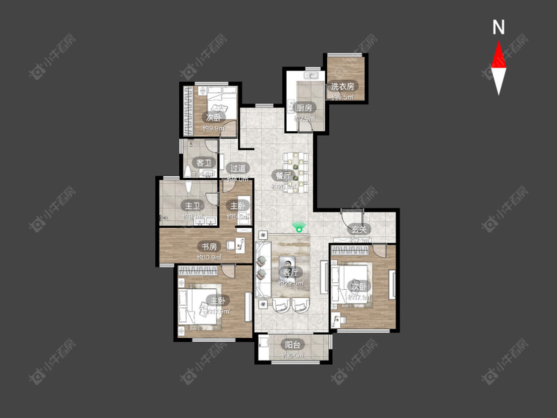 常州景瑞望府在售二手房房源户型图_小牛看房