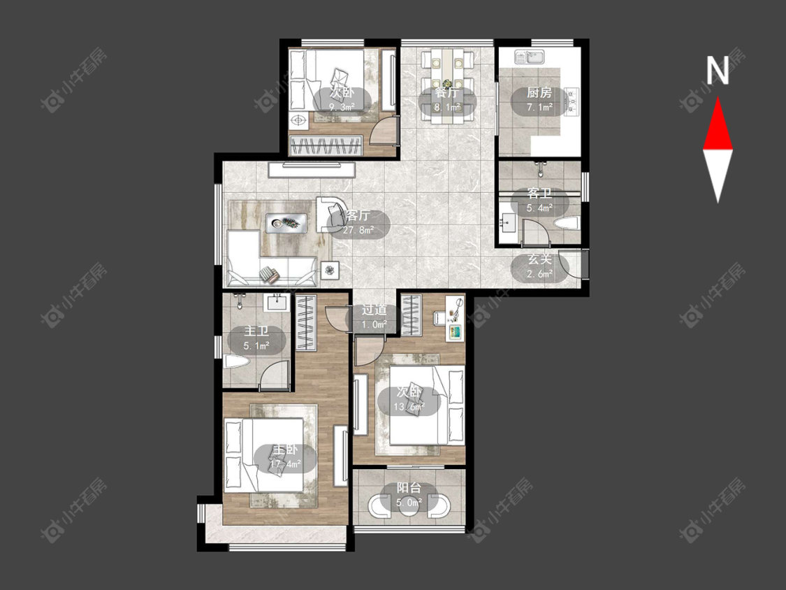 常州丰乐尚都在售二手房源户型图_小牛看房