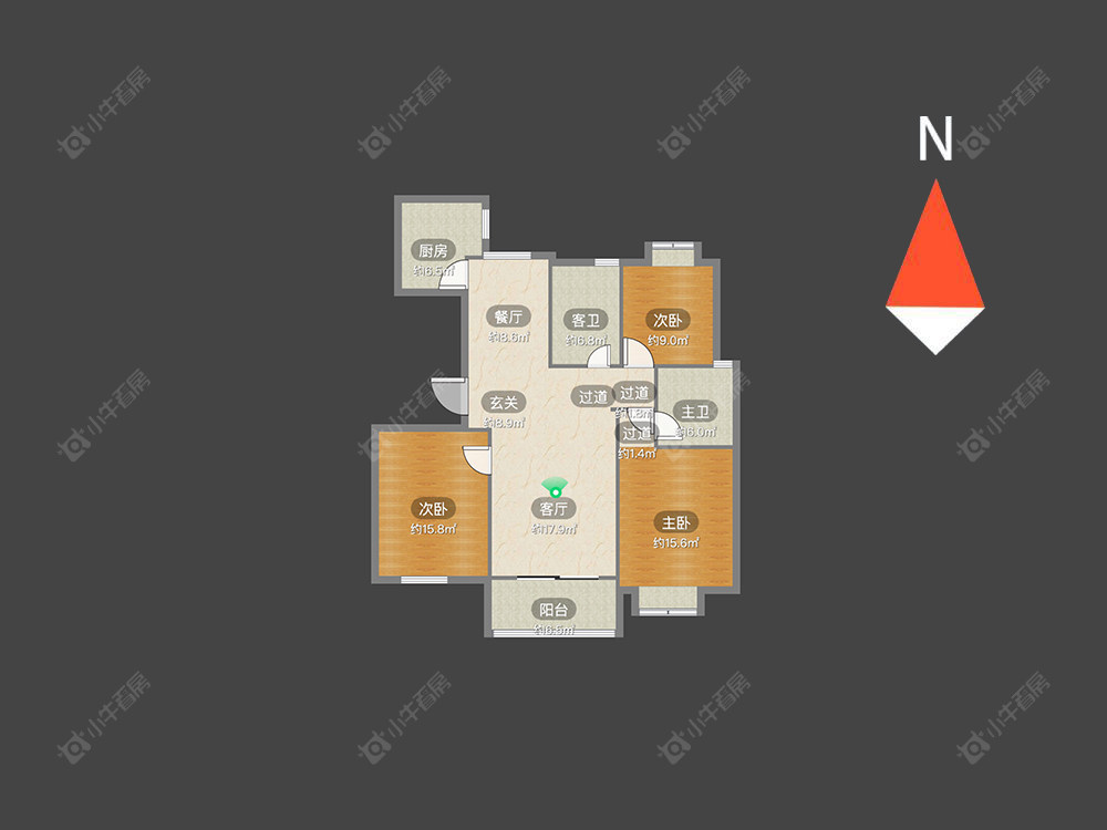 常州新城南都雅苑在售二手房源户型图_小牛看房