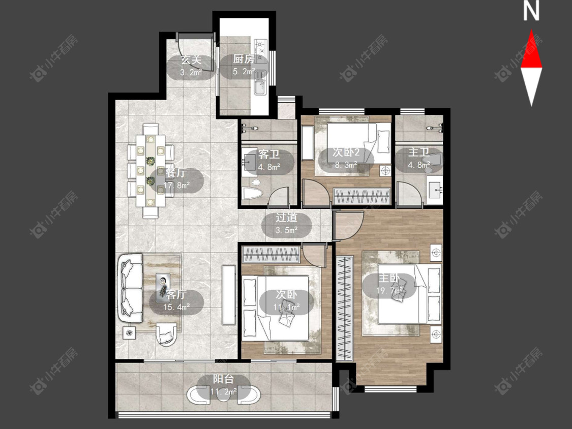 常州吾悦广场(天宁)在售二手房源户型图_小牛看房